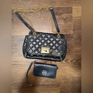 Black Quilted Shoulder Bag